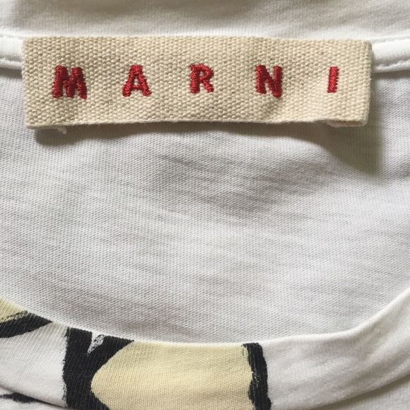 MARNI Graphic Print T-Shirt Medium - Picture 9 of 13